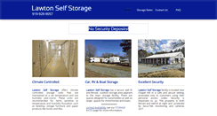 Desktop Screenshot of lawtonstorageinc.com