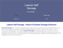 Tablet Screenshot of lawtonstorageinc.com